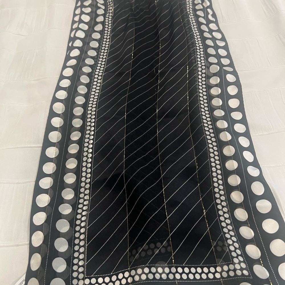 Oscar Black and White Polka Dot Fabric